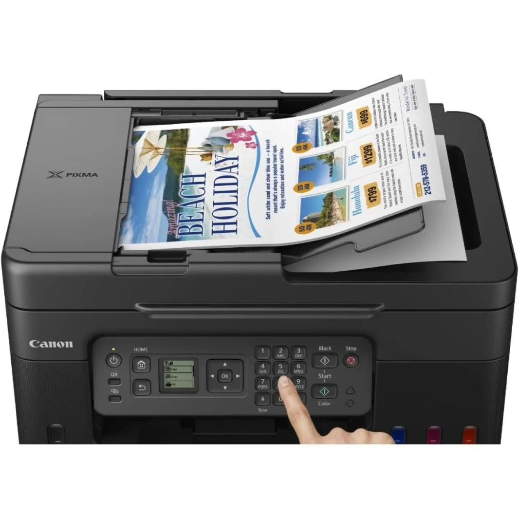 Canon Pixma G4470 حبر الخزان الكل في واحد آلة متعددة الوظائف اللاسلكية (نسخ/طباعة/مسح/فاكس) مع وحدة تغذية المستندات التلقائية-أسود