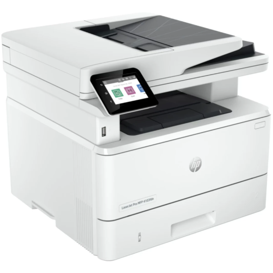 HP LaserJet Pro 4103FDN Mono Multifunction Printer ، الفاكس ، النسخ ، المسح ، البريد الإلكتروني ، المسح الضوئي للبريد الإلكتروني