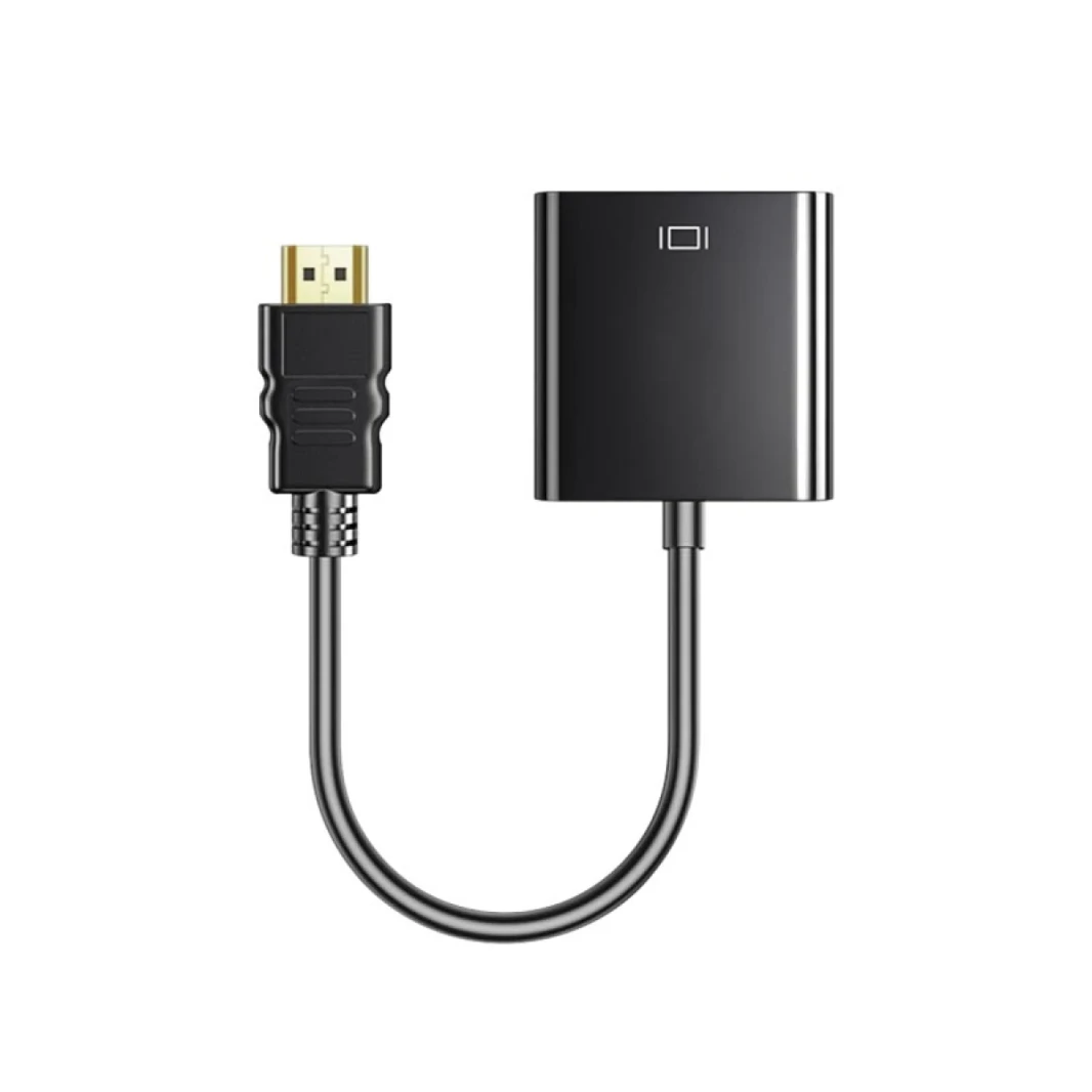COTECi HDMI to VGA Cable with Audio Connector Adapter - Black