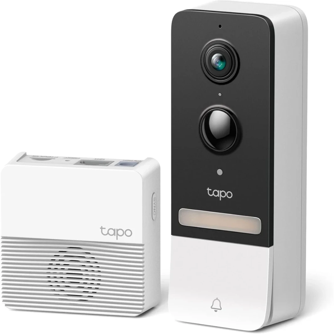 TAPO TAPO D230S1 SMART VIDEO DOOBRICH CAMER CHIME تضمين 2K+ COLOL NIGHT VISION ثنائية الاتجاه صوتي مجاني من الذكاء الاصطناعي Cloud/SD Storage 180 Days Battery W/Alexa & Google Home
