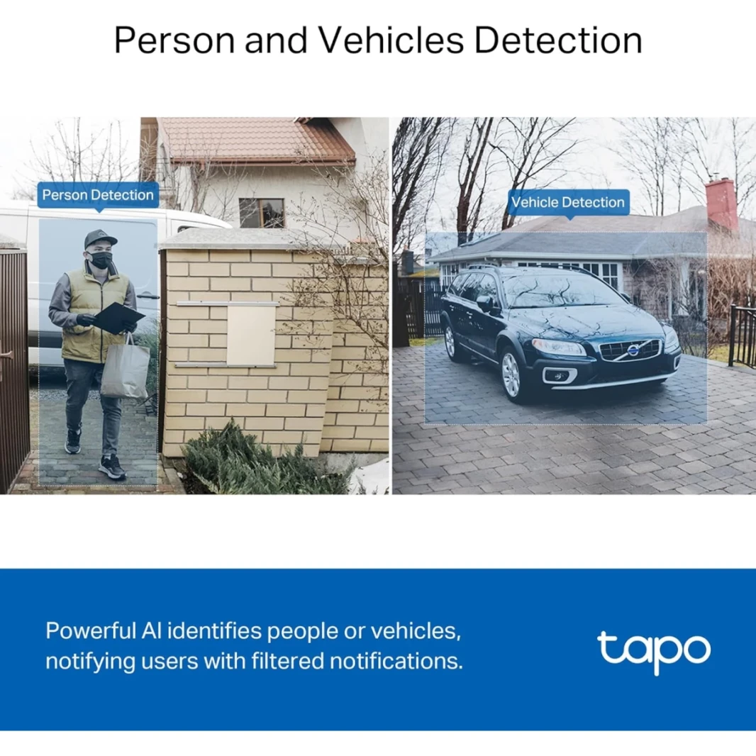 TAPO TAPO D230S1 SMART VIDEO DOOBRICH CAMER CHIME تضمين 2K+ COLOL NIGHT VISION ثنائية الاتجاه صوتي مجاني من الذكاء الاصطناعي Cloud/SD Storage 180 Days Battery W/Alexa & Google Home