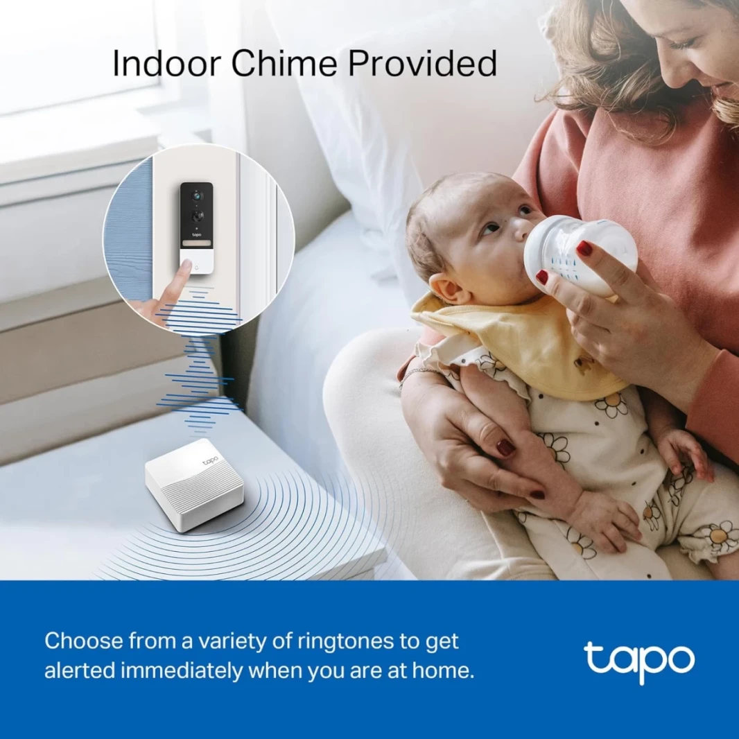 TAPO TAPO D230S1 SMART VIDEO DOOBRICH CAMER CHIME تضمين 2K+ COLOL NIGHT VISION ثنائية الاتجاه صوتي مجاني من الذكاء الاصطناعي Cloud/SD Storage 180 Days Battery W/Alexa & Google Home