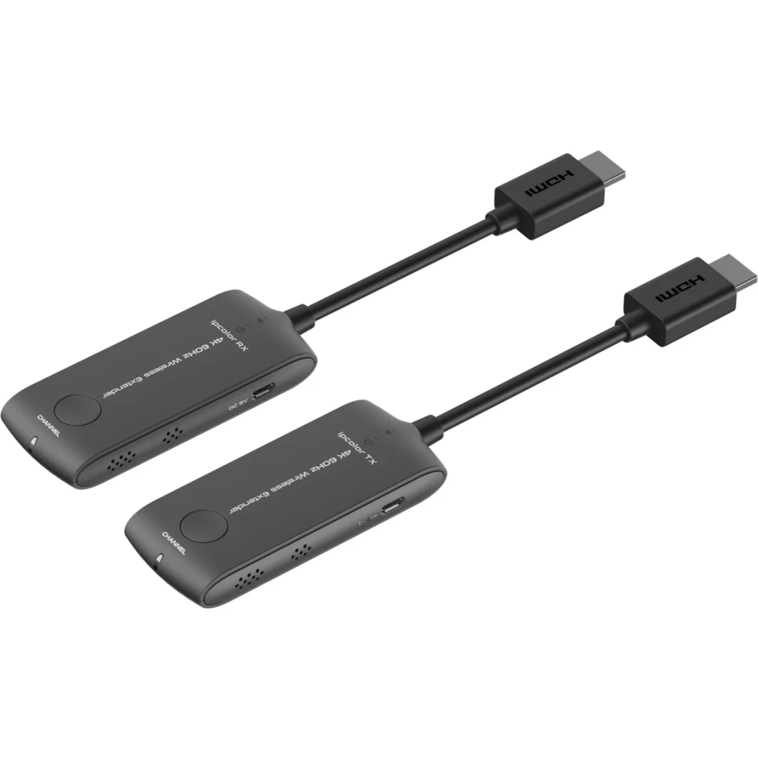 LENKENG LKV488MINI WIRELESS HDMI 4K Extender (HDMI Transmitter & HDMI Receiver) تصل إلى 20 مليون دعم لمؤتمرات الفيديو ، والترفيه المنزلي والتعليم الوسائط المتعددة
