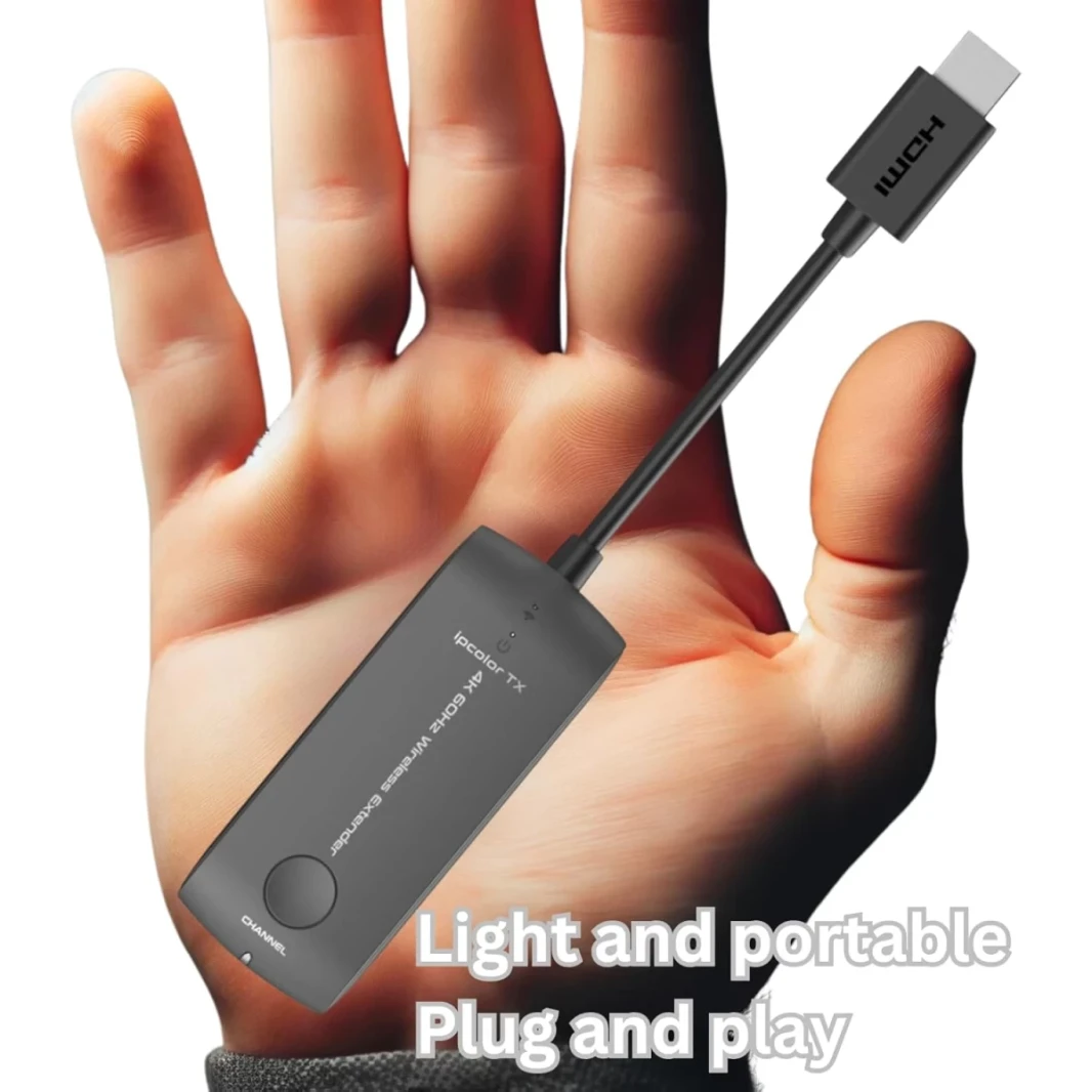 LENKENG LKV488MINI WIRELESS HDMI 4K Extender (HDMI Transmitter & HDMI Receiver) تصل إلى 20 مليون دعم لمؤتمرات الفيديو ، والترفيه المنزلي والتعليم الوسائط المتعددة