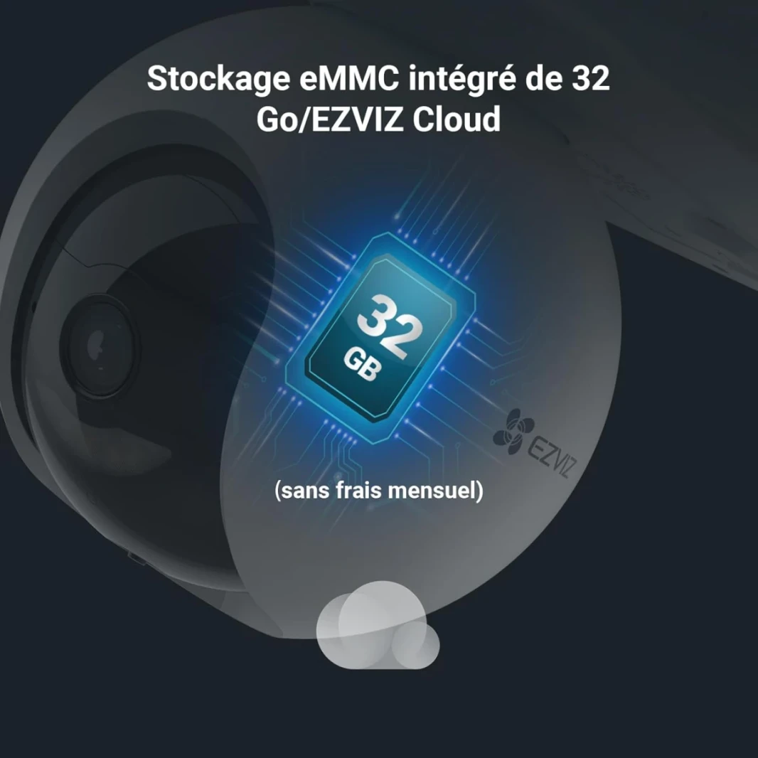 كاميرا أمان Ezviz CS-HB8 4MP ، وكاميرا WiFi في الهواء الطلق مع البطارية ، والتحدث ثنائية الاتجاه ، والرؤية الليلية الملونة ، والتعقب التلقائي ، والكشف عن الحركة البشرية الذكية ، وعرض 360 درجة ، والعمل مع Solar Panel و Alexa