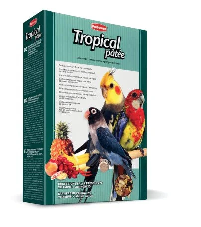Tropical Pâtée 700g – Soft tropical fruit-based paté for exotic birds, 700g