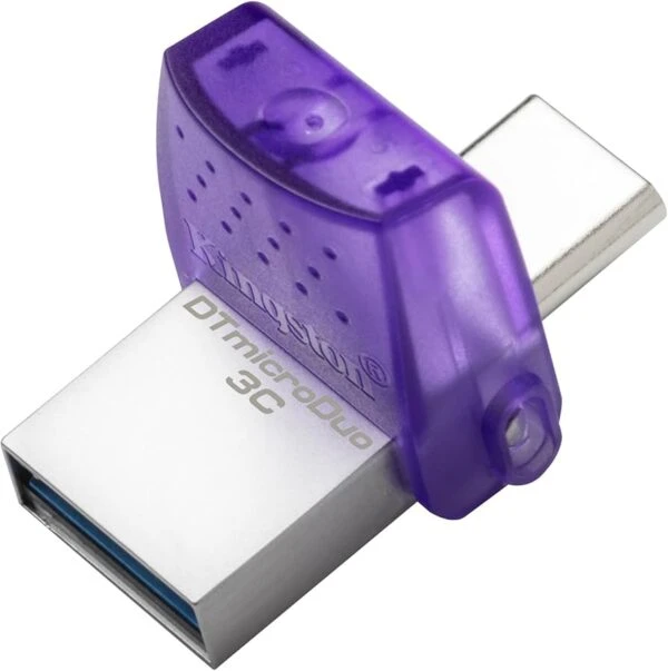 Kingston 128GB واجهة مزدوجة USB Type-C والنوع A USB 3.2 GEN 1 200MB/S قراءة