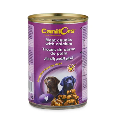 Canifors Meat Chunks With Chicken – قطع لحم طازجة مع الدجاج من ماركة Canifors