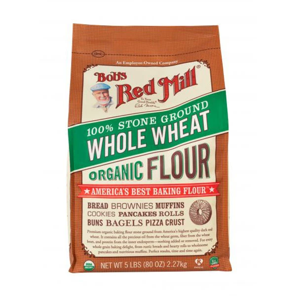 Bob's Red Mill Organic 100% Stone Ground Whole Wheat Flour 2.27g