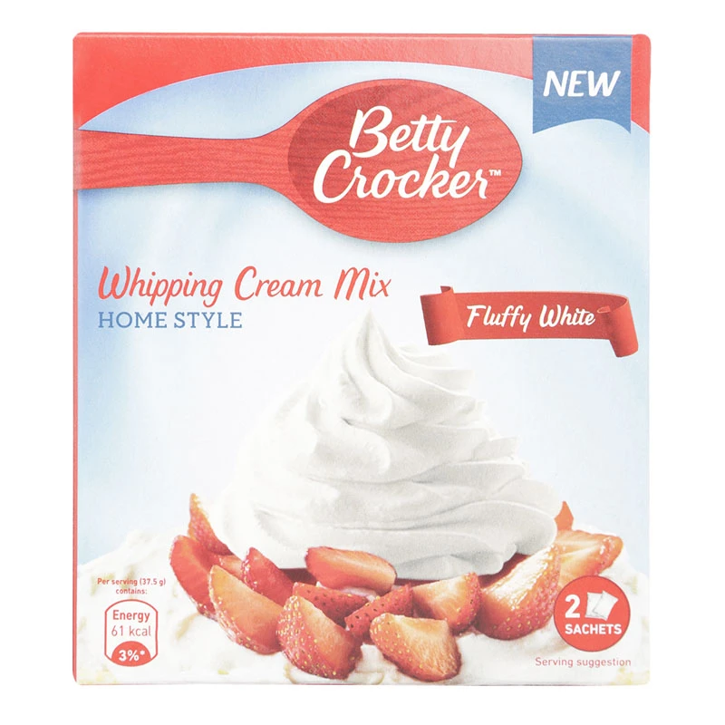 Betty Crocker Whipping Cream 2 Sachets x 70g