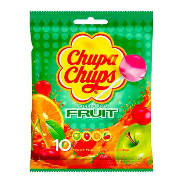 Chupa Chups Fruits Lollipops 120g