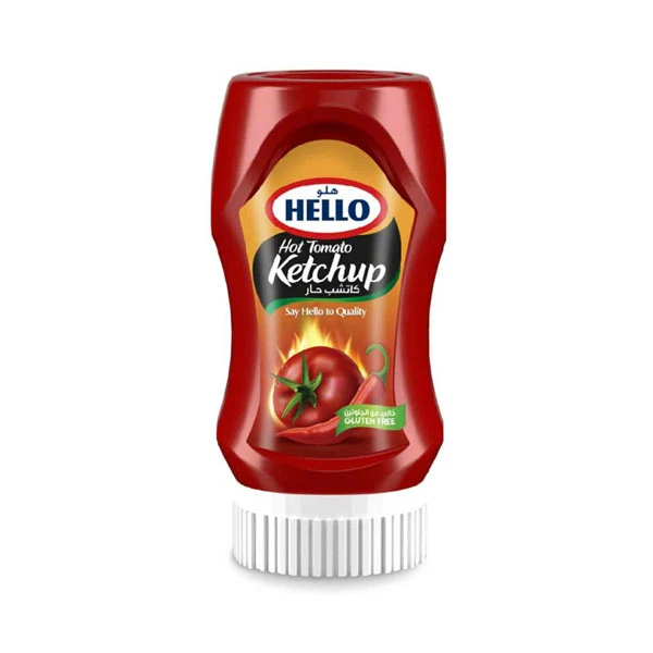 Hello Tomato Ketchup Hot 570g