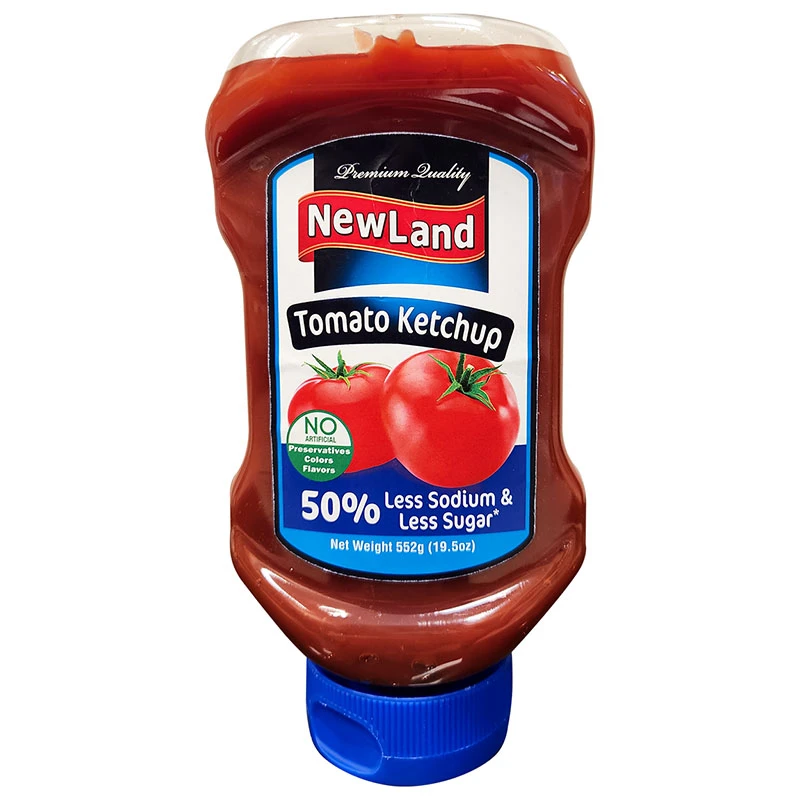 New Land Tomato Ketchup 553g, 50% Less Sodium & Sugar
