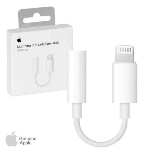 Apple Lightning إلى محول مقبس سماعة الرأس 3.5 مم