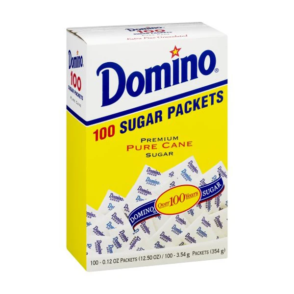 Domino Pure Cane Sugar Packets 100Pcs