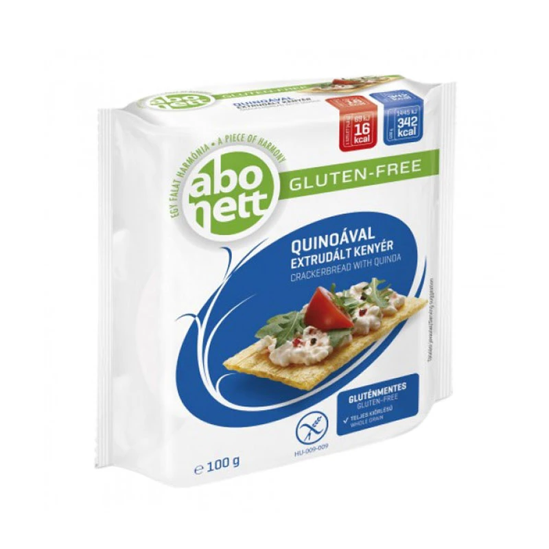 Abonett Gluten Free Crackerbread Quinoa Flavor 100g