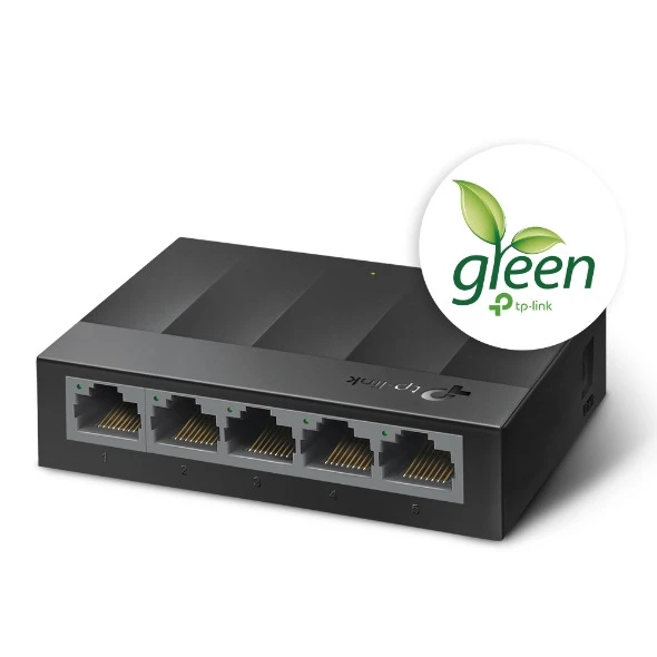 TP-Link LS1005G | 5-PORT 10/100/1000MBPS مفتاح شبكة سطح المكتب