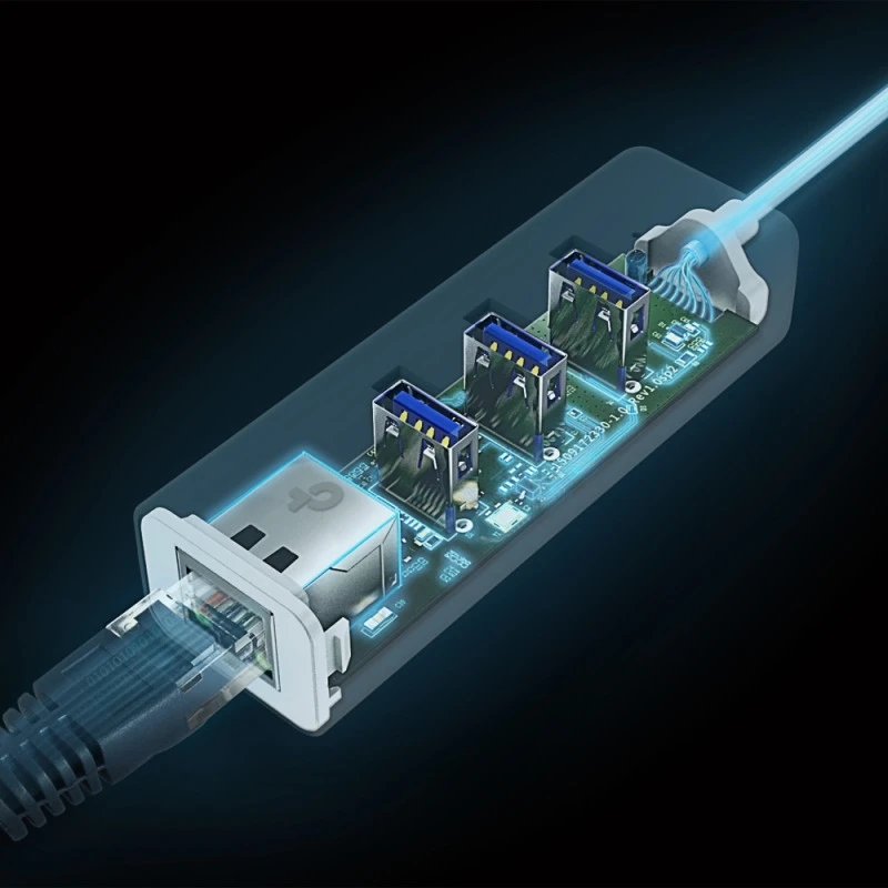 TP-Link UE330C | USB Type-C 3-Port Hub & Gigabit Ethernet Adapter