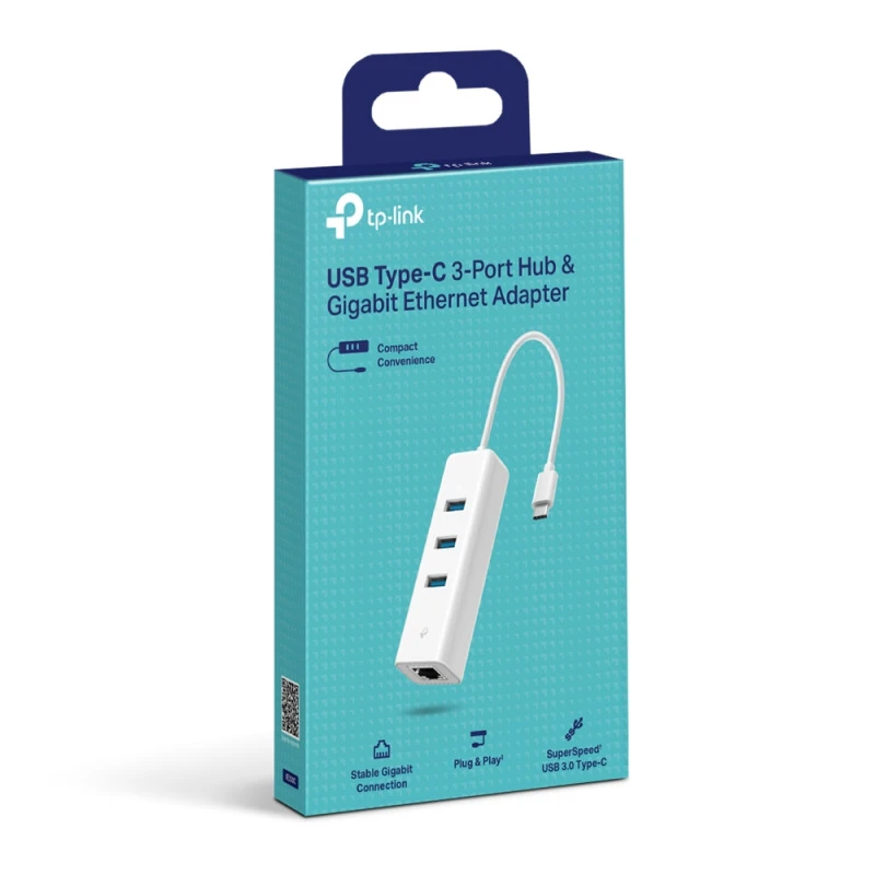 TP-Link UE330C | USB Type-C 3-Port Hub & Gigabit Ethernet Adapter