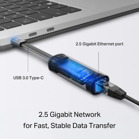 TP-Link UE302C | USB Type-C إلى 2.5 جيجابت إيثرنت محول