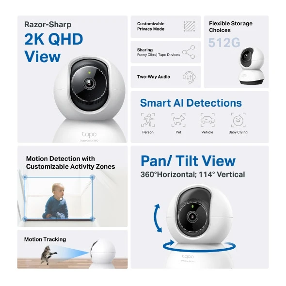 Tapo TC72 | AI Home Security Wi-Fi Camera