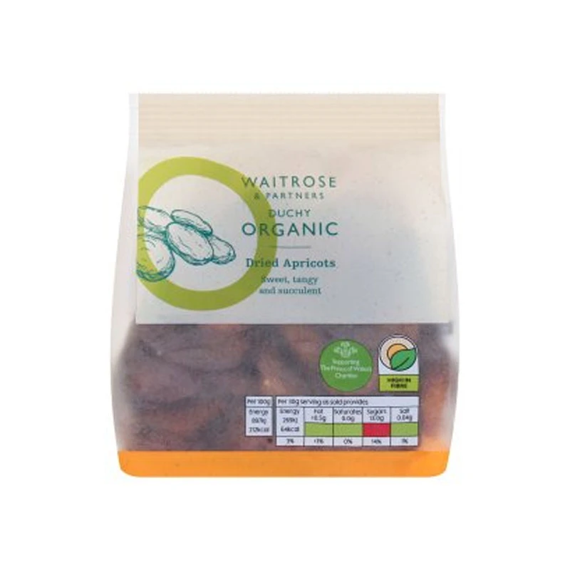 Waitrose Duchy Organic مشمش مجفف 250 جم