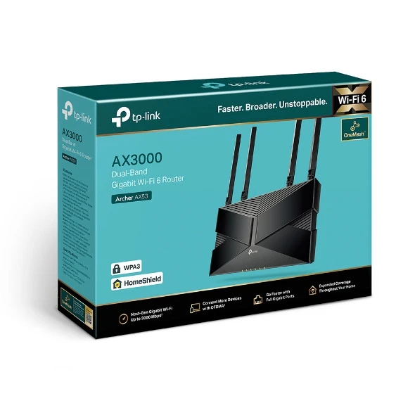 TP-Link Archer AX53 | AX3000 Dual Band Gigabit Wi-Fi 6 Router
