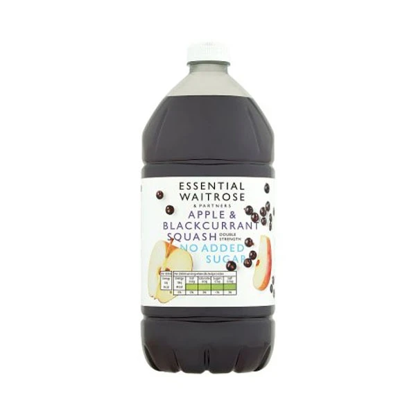 عصير التفاح والكشمش الأسود من Waitrose بدون سكر 1.5L - Waitrose