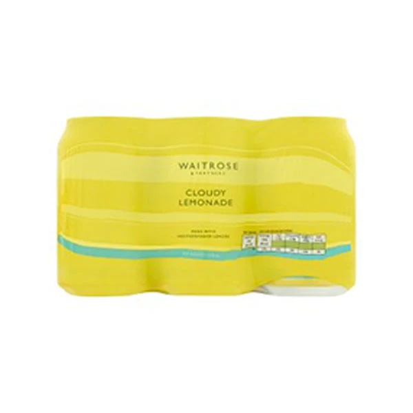 Waitrose Cloudy Lemonade Low Calorie 6 x 330ml
