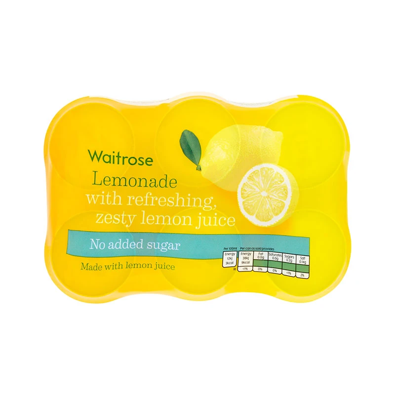 عصير الليمون من Waitrose بدون سكر 6×330 مل - Waitrose