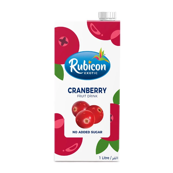 Rubicon Cranberry Fruit Drink, No Added Sugar 1L