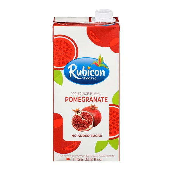 مشروب الفاكهة الرمان Rubicon ، لا يوجد سكر مضاف 1L