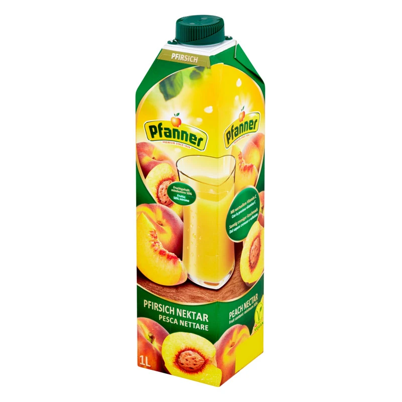 Pfanner نكتار الخوخ 1 لتر