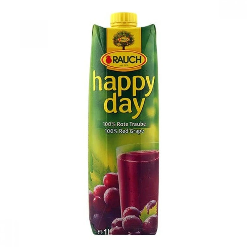 Rauch Happy Day عصير العنب الأحمر 100% 1 لتر