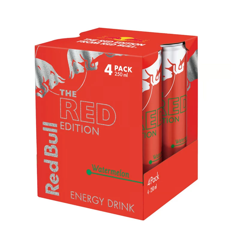 Red Bull مشروب الطاقة بنكهة البطيخ 250 مل (4 عبوات)