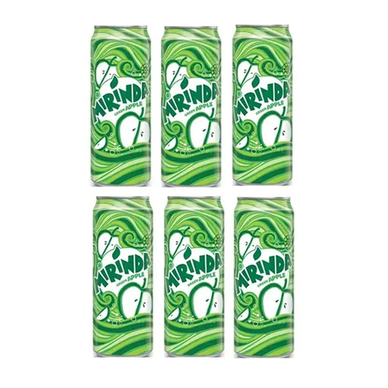 Miranda Green Apple Carbonated Soft Drink 250mlx6pcs