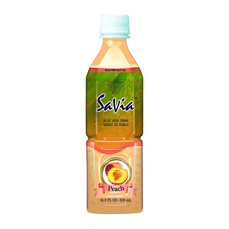 Savia Aloe Vera Drink Peach Flavor 500ml (Imported)
