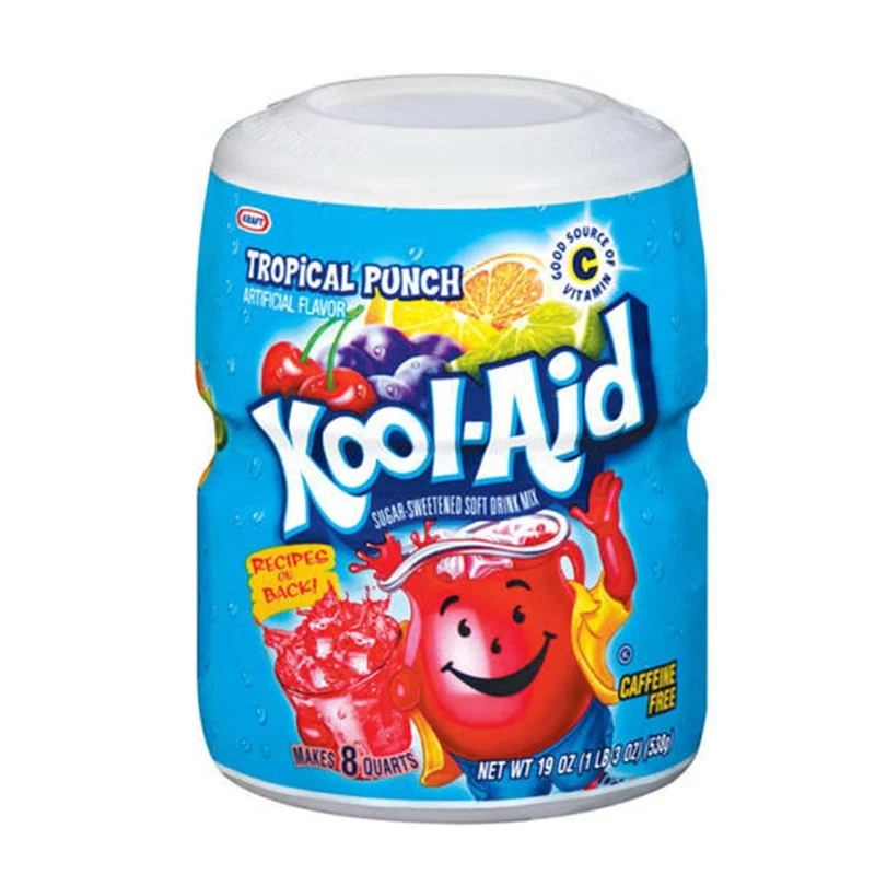 Kool Aid Tropical Punch Drink Mix Tub 538g
