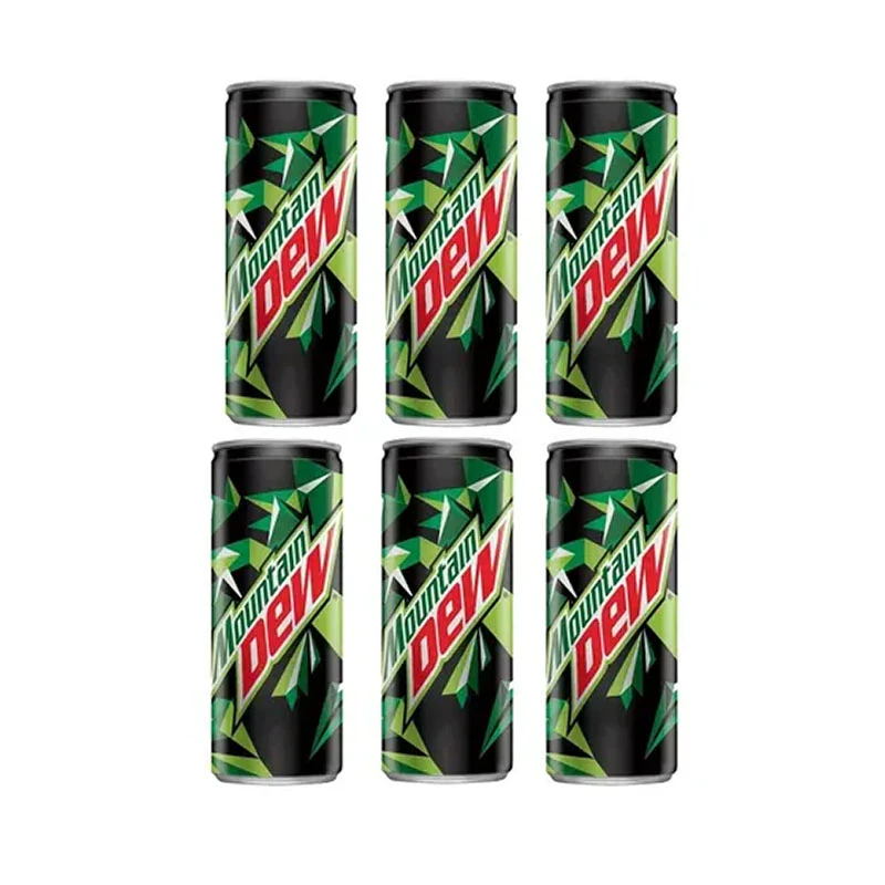 Mountain Dew Drink Carbonated Soft Drink 250ml x 6pcs