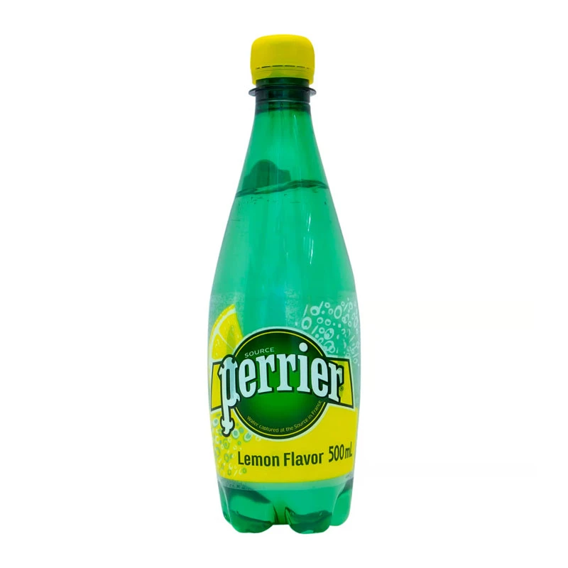 Perrier Sparkling Natural Mineral Lemon Water 500ml