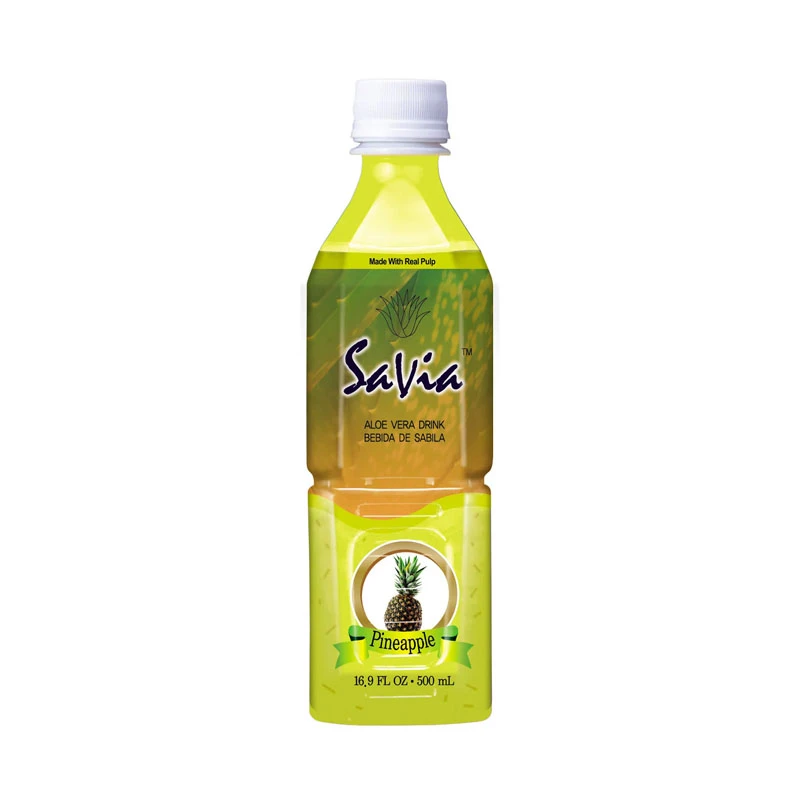 مشروب الألوفيرا بالأناناس من Savia بحجم 500 مل