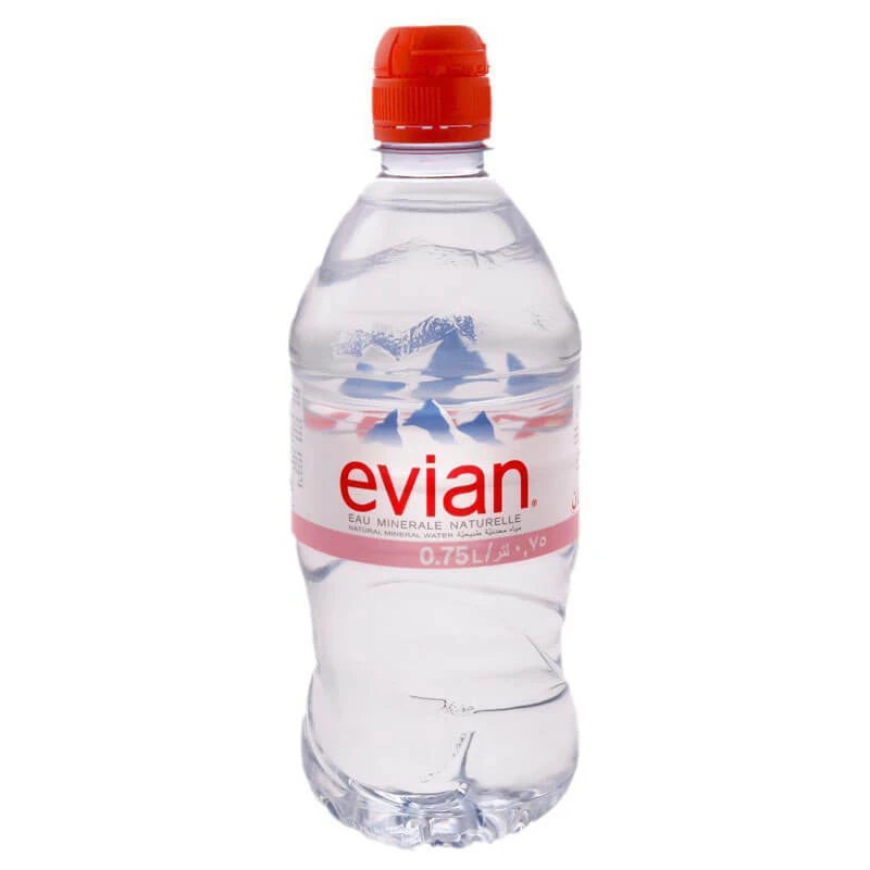 مياه معدنية طبيعية من Evian – عبوة 750 مل