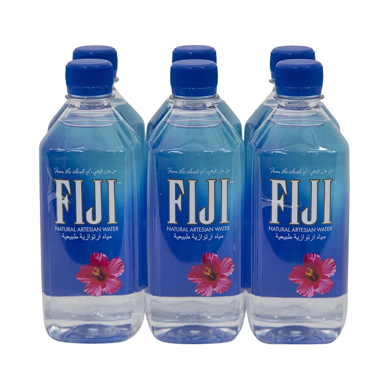مياه نبع طبيعية من Fiji – 6 عبوات × 500 مل