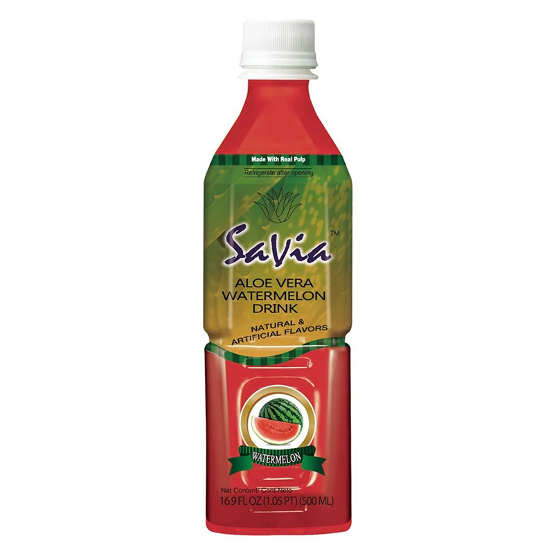 مشروب الألوفيرا بالبطيخ من Savia – عبوة 500 مل (مستورد)