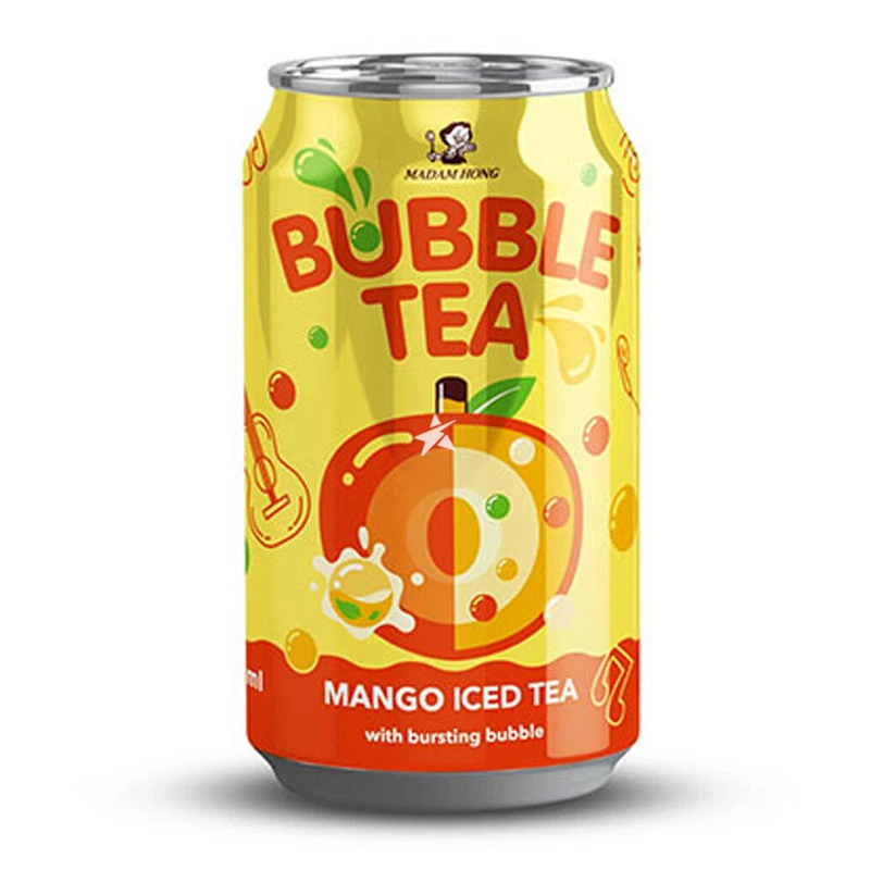 Madam Hong Bubble Tea Mango Iced Tea With Bursting Bubble 320ml