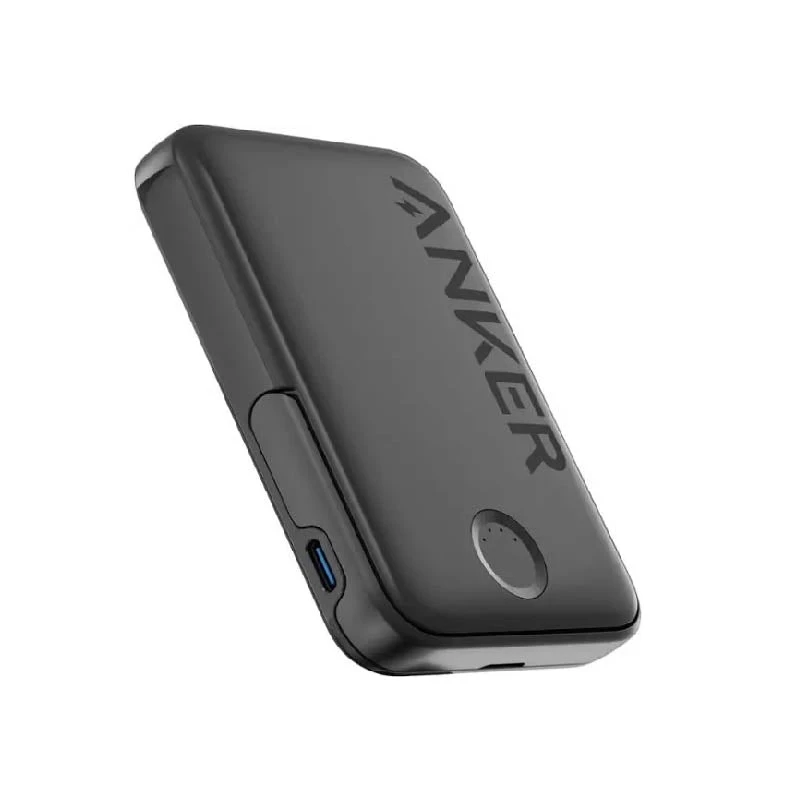باور بانك Anker مغناطيسي ونحيف مع حامل قابل للطي بسعة 5000mAh
