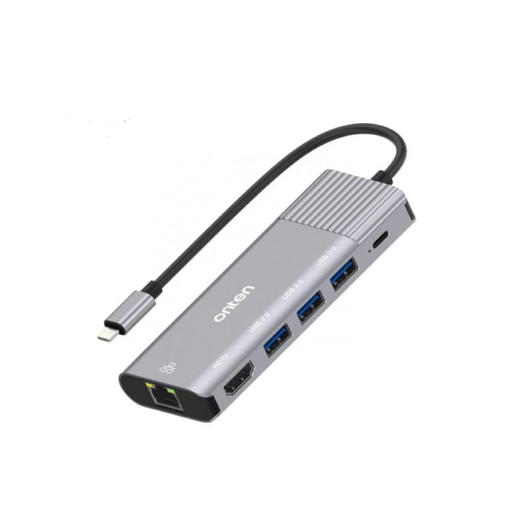 محطة إرساء Onten متعددة الوظائف مع منفذ Lightning