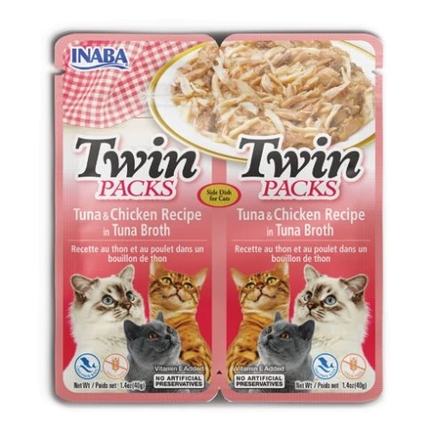 Tuna soup and chicken soup in tuna broth