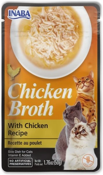 Chicken broth glow with chicken