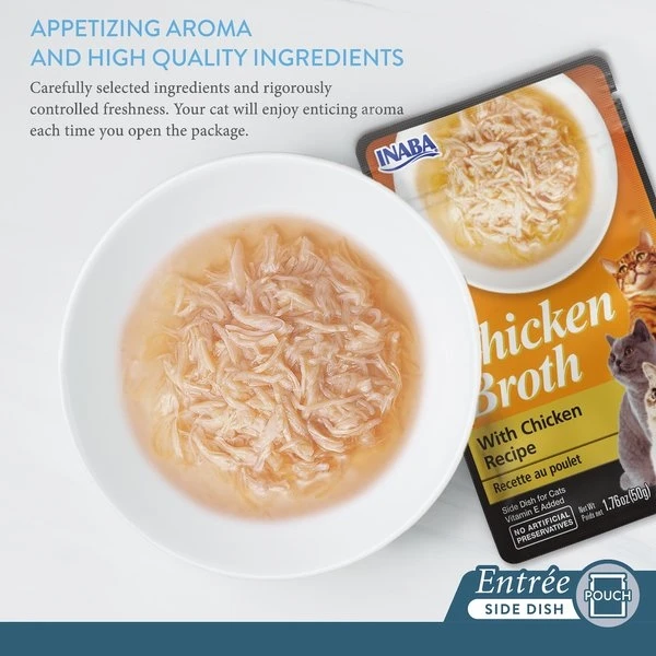 Chicken broth glow with chicken